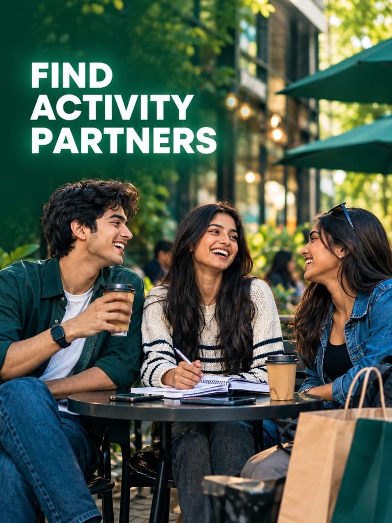 Find activity partners nearby in the Vybein app